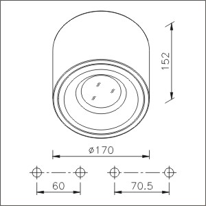 Surface Mounting COB Ceiling Light